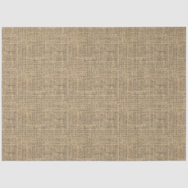 Papier Mousseline Découpage de meubles de tissus de Burlap rustique (Recto)