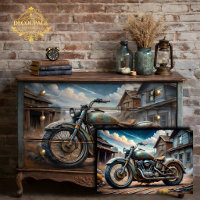 Découpage de moto vintage