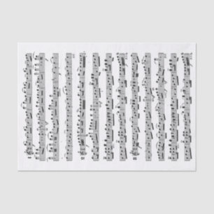 Papier Mousseline Découpage de musique vintage en feuille de violon