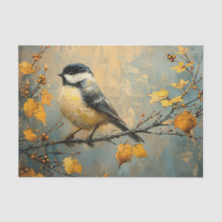 Papier Mousseline Découpage de peinture à l'huile de poulet mignonne