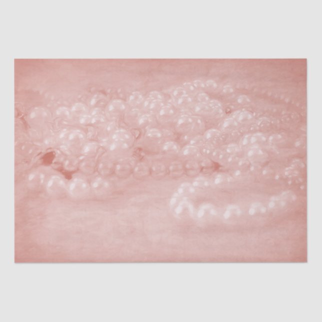 Papier Mousseline Découpage de perles blanches blanches blanches Vin (Recto)