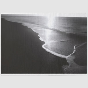 Papier Mousseline Découpage de plage de sable noir