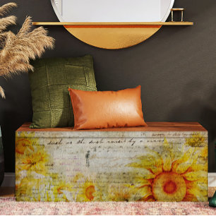 Papier Mousseline Découpage de tournesol et écriture manuscrite de s