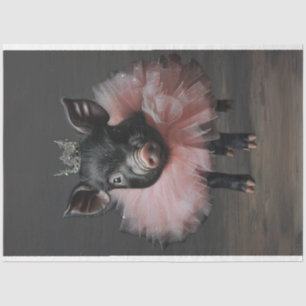 Papier Mousseline Découpage de Tutu rose porc vintage