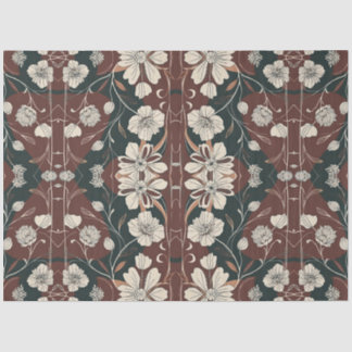 Papier Mousseline Découpage des fleurs noires d'automne