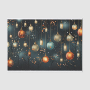 Papier Mousseline Découpage des lumières de Noël