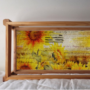 Papier Mousseline Découpage des tournesols désorganisés