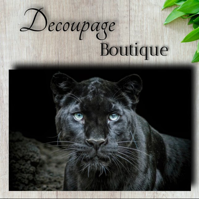 Papier Mousseline Découpage des yeux obsidiens (Obsidian Eyes Decoupage Tissue Paper)