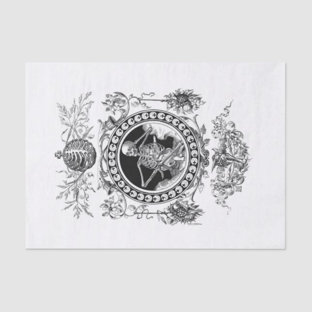 Papier Mousseline Découpage d'Halloween (Recto)