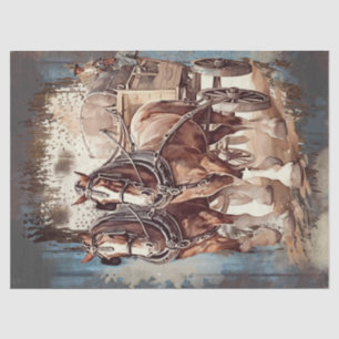 Papier Mousseline Découpage du cheval