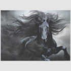 Découpage du cheval friésien noir