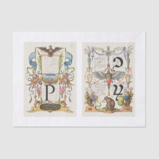 Papier Mousseline Découpage du jardin de calligraphie florale