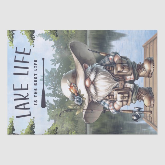 Papier Mousseline Découpage du jeu de pêche (Recto)