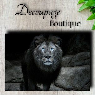 Papier Mousseline Découpage du lion majestueux