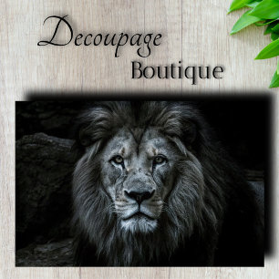 Papier Mousseline Découpage du lion majestueux