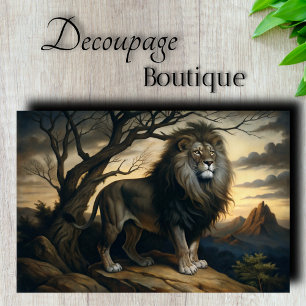 Papier Mousseline Découpage du lion royal
