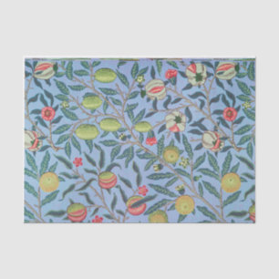 Papier Mousseline Découpage du papier de fond bleu William Morris