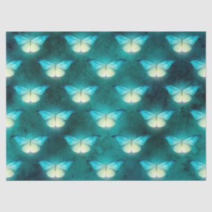 Papier Mousseline Découpage du papillon vert brillant