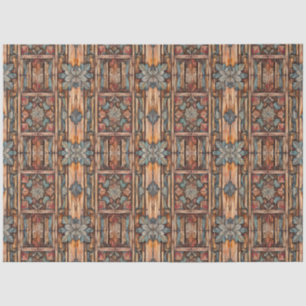 Papier Mousseline Découpage en bois sculpté Faux rustique