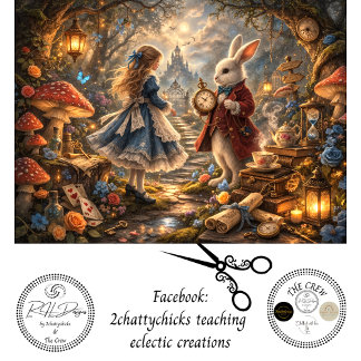 Papier Mousseline Decoupage Enchanted Woodland Girl & Rabbit 