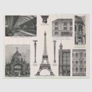 Papier Mousseline Découpage Ephémère de l'architecture en fer fondu