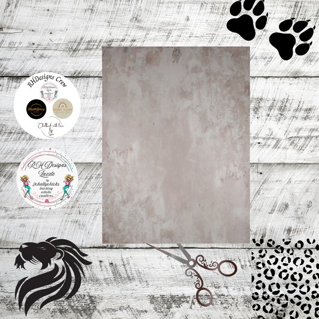 Papier Mousseline Découpage Faux Finish Vieillissant Distressed Plas (Créateur téléchargé)