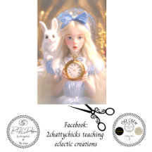 Découpage Fille et Lapin Fantaisistes en Aventures