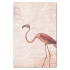 Découpage Flamant rose rose Vintage