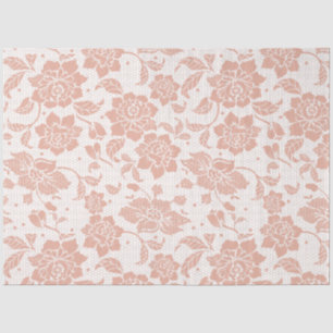 Papier Mousseline Découpage floral de pivoine Vintage rose