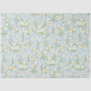 Papier Mousseline Découpage florale vintage Blush Daisy