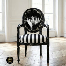 Découpage Glamour Vintage Noir Blanc Gothique