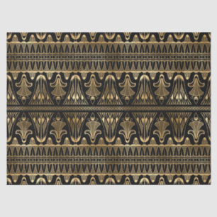 Papier Mousseline Découpage Gold et Black Art Déco