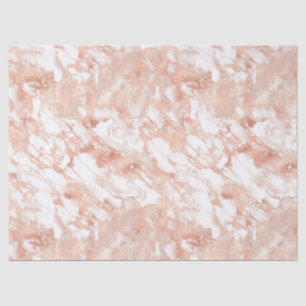 Papier Mousseline Découpage Gold et Marbre blanc Rose