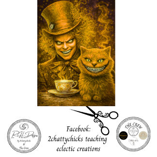 Papier Mousseline Decoupage Golden Tea Magician Mischievous Cat 