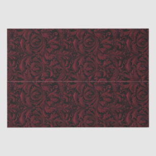 Papier Mousseline Découpage gothique Jacquard - Rouge moyen