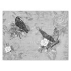 Découpage gothique vintage corbeau Corneille monoc