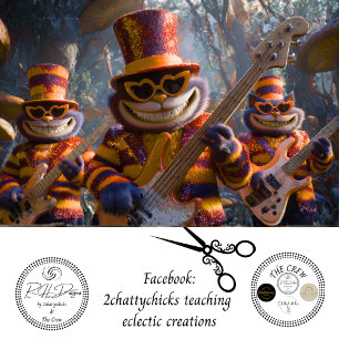 Papier Mousseline Découpage Magical Cat Band Woodland Musique