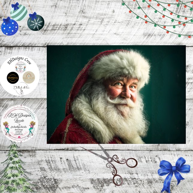 Papier Mousseline Decoupage Magical Tradition Santa Claus  (Créateur téléchargé)