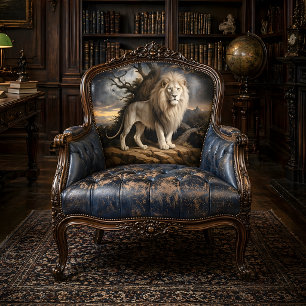 Papier Mousseline Découpage Majesté Lion Blanc