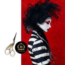 Découpage mode française découpée par bandes de mi