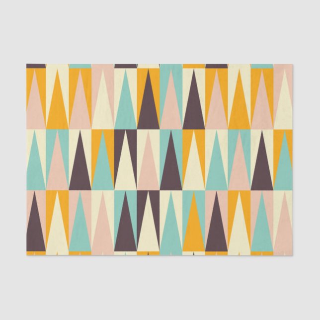 Papier Mousseline Découpage moderne du milieu du siècle (Recto)