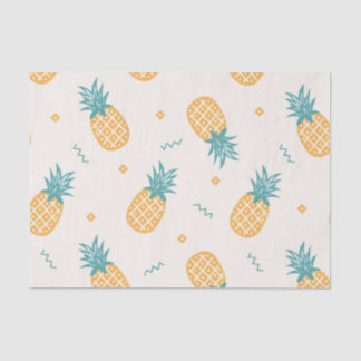 Papier Mousseline Découpage Motif ananas lumineux