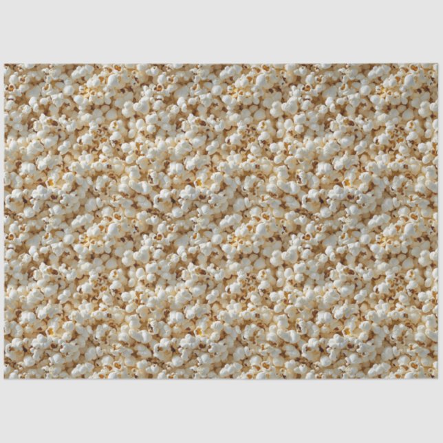 Papier Mousseline Découpage Motif sans voile Popcorn (Recto)