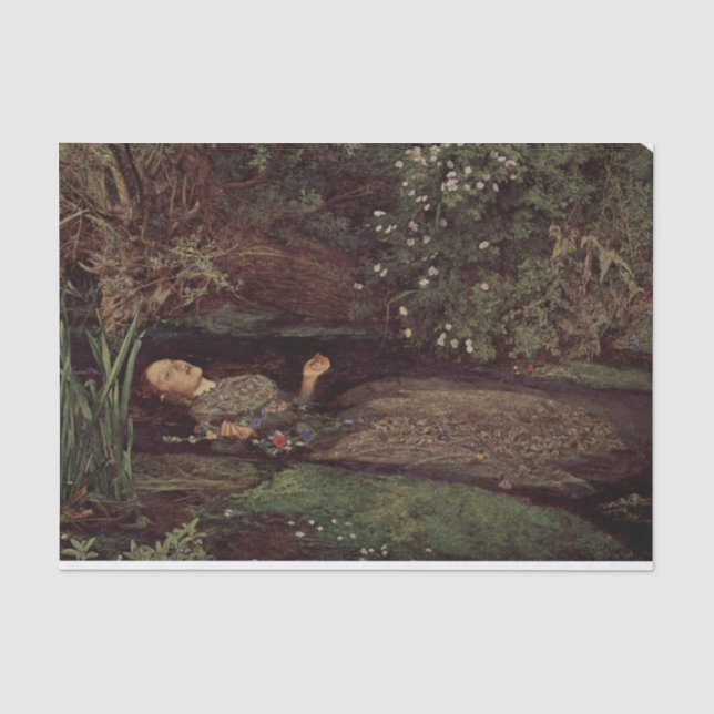 Papier Mousseline Découpage Ophelia 3 (Recto)