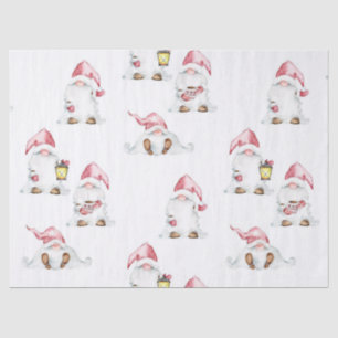 Papier Mousseline Découpage papier de tissus - Gnomes de Noël