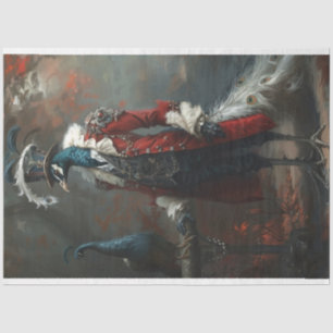 Papier Mousseline Découpage Peacock vintage