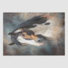 Découpage Peinture de Cheval Indien Américain