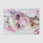 Découpage Pop Art Fashion Girl Hot rose Bubble Gum