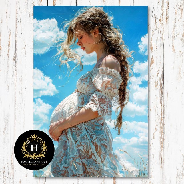 Papier Mousseline Découpage pour douche de bébé de maternité en dent (Créateur téléchargé)