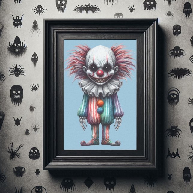 Papier Mousseline Découpage Psycho Clown (Inexpensive decoration idea:  after decoupage, spray with age-it spray for an old weathered look.)